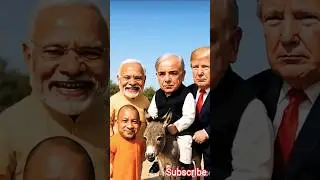 🤣 Funny Debate Show | Modi & Yogi Adityanath vs Shahbaz Sharif & Trump 🔥 #funny #trending #shorts