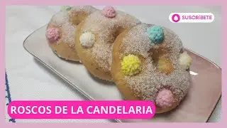 Roscos de la Candelaria, dulce típico de Sabiote (Jaén) y otros pueblos andaluces el 2 de febrero.