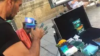 MUST SEE fastest finger painting on glass tile