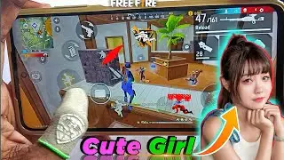 PLAYING with a Cute Girl! 😍 DUO VS SQUAD HANDCAM | Free Fire Max
