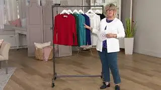 Denim & Co. Essentials Heavenly Jersey Two Button Long Sleeve Cardigan on QVC