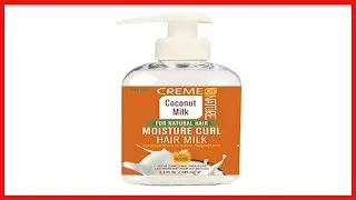 Moisture Curl Hair Milk By Creme Of Nature, Lightweight Cream For Defined, Elongated Curls, For