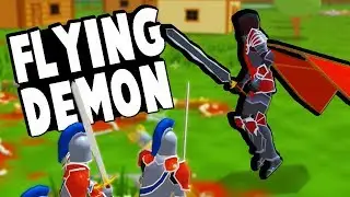 DEADLY Flying DEMON! Fighting hordes in Reignfall (RTS builder game)