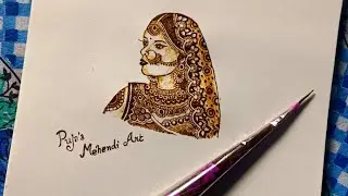 Indian Bride figure draw|| Dulhan Mehendi😍|| How to draw perfect Dulhan