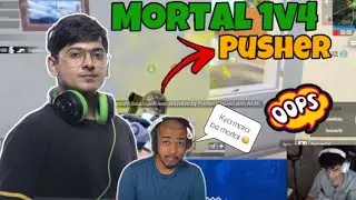 Mortal 1v4 Against Pusher 😳🔥 Mortal Epic Clutch 😱 420 Reaction