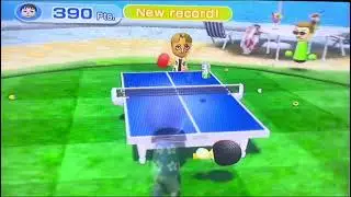 Wii Sports Resort Table Tennis Return Challenge 2nd Try 515 Points And Got a New Record this time
