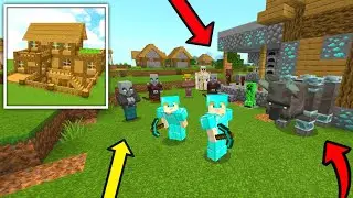 Block Crazy Robo World Mansion and Pillagers - Multiplayer Survival Series In 2026