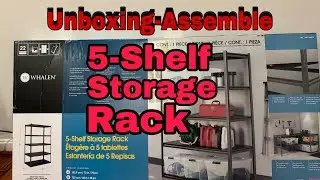 Unboxing- Assemble a Whalen 5-Shelf Storage Rack- From Costco.