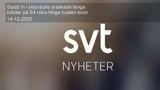 Sladd in i sidor&auml;cke orsakade l&aring;nga bilk&ouml;er p&aring; E4 n&auml;ra H&ouml;ga kusten-bron