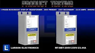 1-Phase Buck/Boost Step-Up Transformer - 200V Primary - 230V Secondary - 23.44 Amps - 50/60Hz