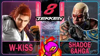 Tekken 8 W-Kiss (HWOARANG) VS Shadoe 6aHga (RAVEN)🥊 鉄拳8🥊4K 60ᶠᵖˢ🥊T8🥊TK8 #tekken