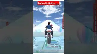 Police Vs Police Bike Driving 🔥😍 #indonesia #shorts #cartoon part:291
