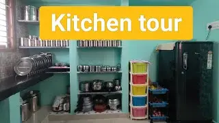 kitchen tour #non modular kitchen #countertop organization #kitchen #trending #kitchentools #home