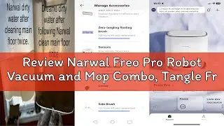 Review Narwal Freo Pro Robot Vacuum and Mop Combo, Tangle Free Robot Mop, 8500Pa Powerful Suction, S