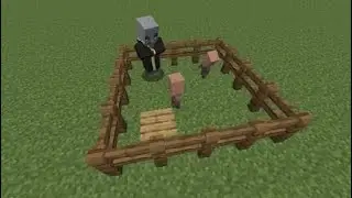 Minecraft evoker playing tag with baby villagers!