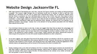 Website Design Jacksonville FL
