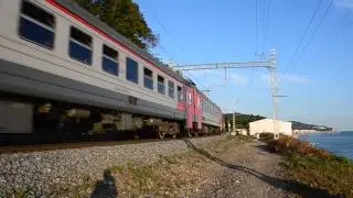 Электропоезд ЭД4М-0436 на перегоне Лоо - Якорная щель