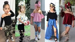 Stylish Baby girl off shoulder dress collection | Kids baby girl outfit off shoulder | off shoulder