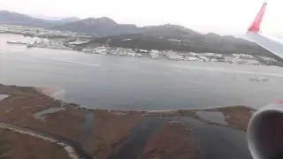 Flug von München nach Olbia (Sardinien) AirBerlin Boeing 737-800 (HD) final approach