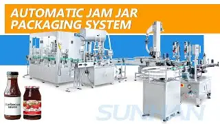 How to Package Bottled Jam Hot Sauce by Automatic Paste Filling Capping Labeling Machine