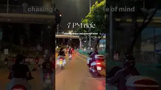 After a long day at work, I ride home through Bangkok&rsquo;s night lights 🛵 #bangkoknight #nightmarket