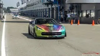 Chevrolet Corvette C7 w/ Capristo Exhaust - LOUD Accelerations & Revs !