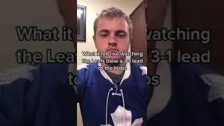 Maple Leafs Choke 3-1 series lead against the Canadiens | #shorts