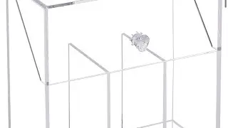 Makeup Brush Holder with Dustproof Lid |FOOCORDDY Large Capacity AcrylicClear Cosmetic Brush