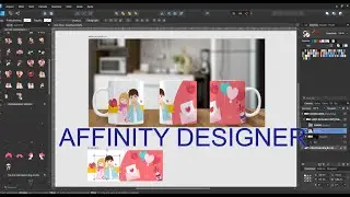 Fazendo arte para canecas no affinity designer 1.8 - Aula 2