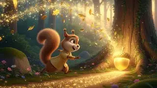 The Squirrel Who Chased Gold🐿️ | English Moral Stories | Fun Fact + Song