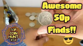 These Are Very Low Mintage 50p Coins!!!50p Coin Hunt Episode 34. Coin Roll Hunting UK