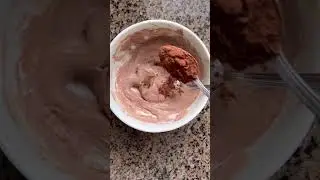 2-Ingredient Double Chocolate Protein Froyo Bites #shorts