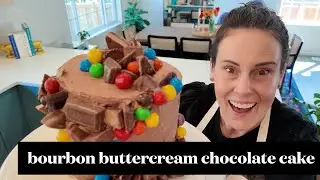 the ultimate bourbon buttercream CHOCOLATE CAKE | decadent and over-the-top!