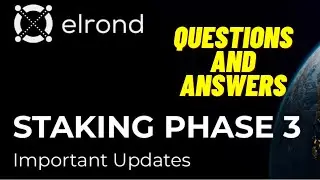 Staking Questions l  Elrond Price check  #Elrond #EGLD #Cryptocurrency #Staking #Crypto