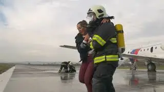 UNIZA: Simulácia havárie lietadla