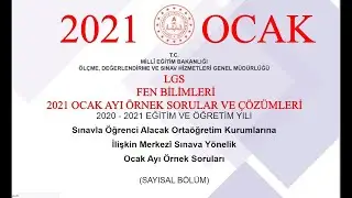 #lgs ​​ Fen Bilimleri 2021 Ocak Ayı Örnek Sorular ve Çözümleri