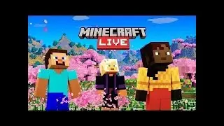 playing with subscribes Minecraft Live - Survival Public Smp day 2