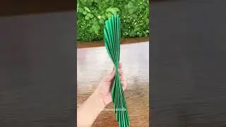 Aprenda a fazer folhas decorativas com cartolina!