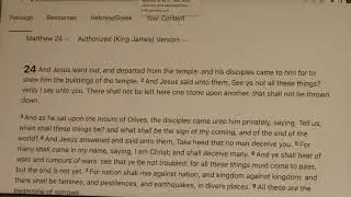 \ Matthew 24 / Current Signs Of The Times \ See Notes /