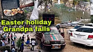GRANDPA FALLS EASTER HOLIDAY EVERYONE TURN OUT IN TRINITYVILLE ST THOMAS JAMAICA