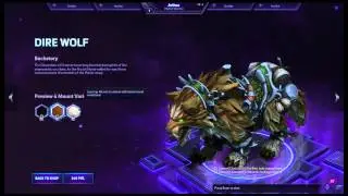 Heroes of the Storm Mount Dire Wolf
