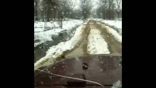 2010 blizzard chasing in Oklahoma's Kiamichi Mountains.  This is trail 1 in the Jeep Rubicon.