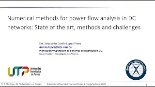 Numerical methods for power flow analysis in DC networks  State of the art, methods and challenges