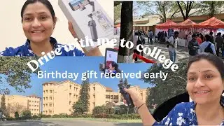 Drive with me to College || Received Birthday Gift early #hyderabad #drive 