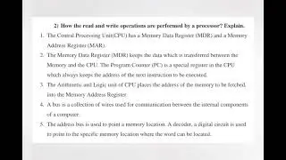 11th std Computer Science - -Chapter - 3. COMPUTER ORGANISATION - Book Back Questions With Answers