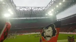 Milan-Sassuolo 120 anni AC MILAN. Curva sud in azione!