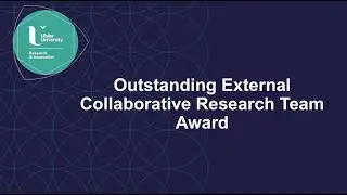 Jim McLaughlin - Outstanding External Collaborative Research Team Award 2025