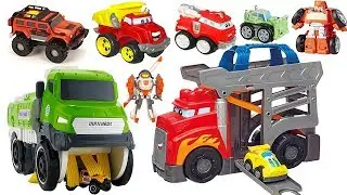 LOTS OF TOYS, TRANSFORMERS RACERS, ROBOTS, MEGA BLOKS FAST TRACK RACING RIG, TONKA RIPSAW SUMMIT