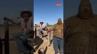 Лошадиное дерьмо прямо в лицо и грудь ковбоя! Эпический провал! #смешно
