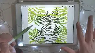 Бесшовный паттерн на планшете (ProCreate). Легкий и быстрый способ